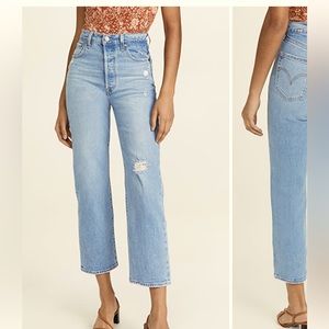 Levis Ribcage Straight sz 28